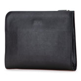 プラダ 三角ロゴプレート クラッチバッグ ブラック サフィアーノレザー レディース PRADA 【中古】